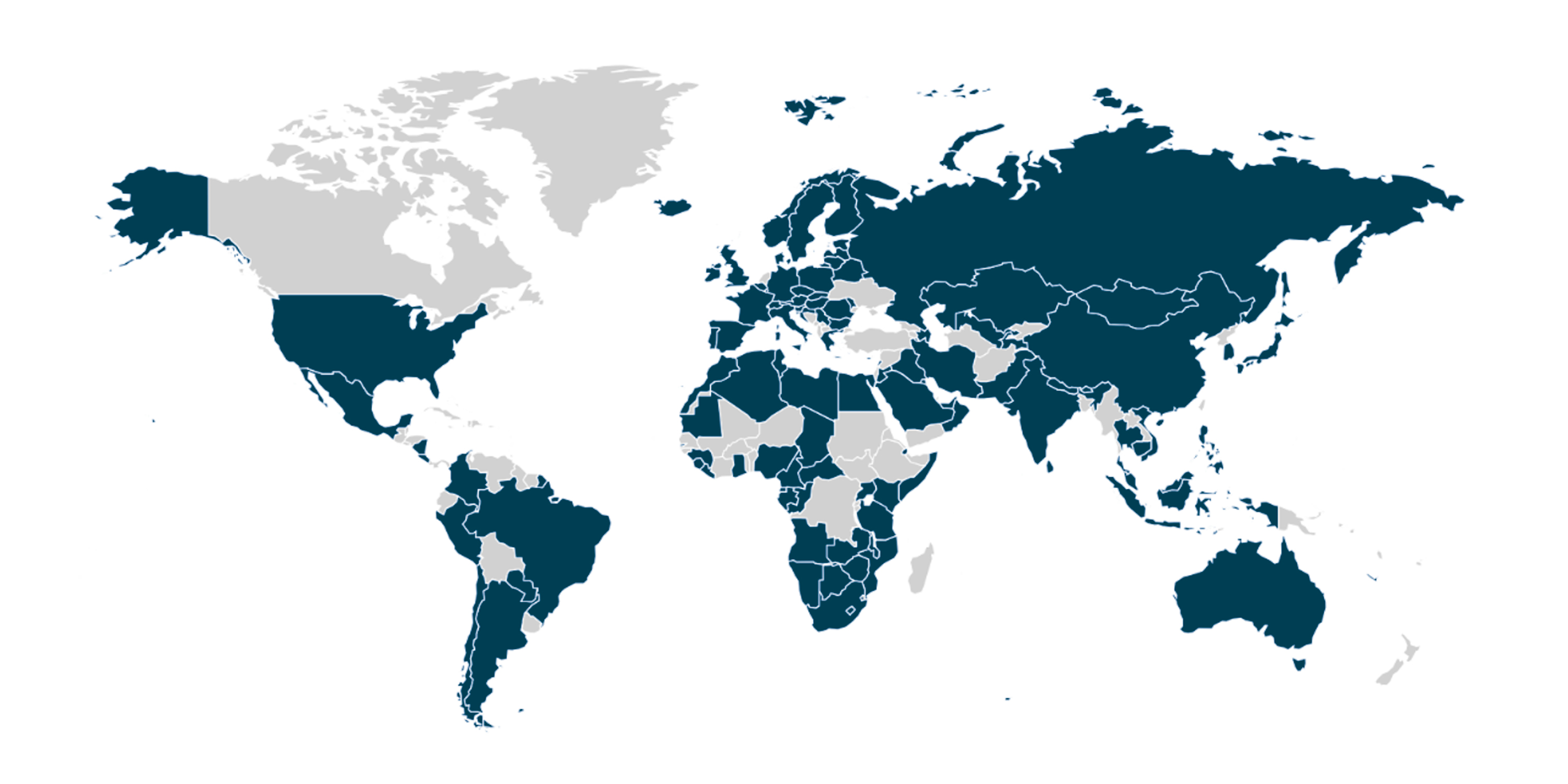 Mapa mundial que destaca los países en los que están disponibles los sistemas de pago rápido a fecha de abril de 2024.